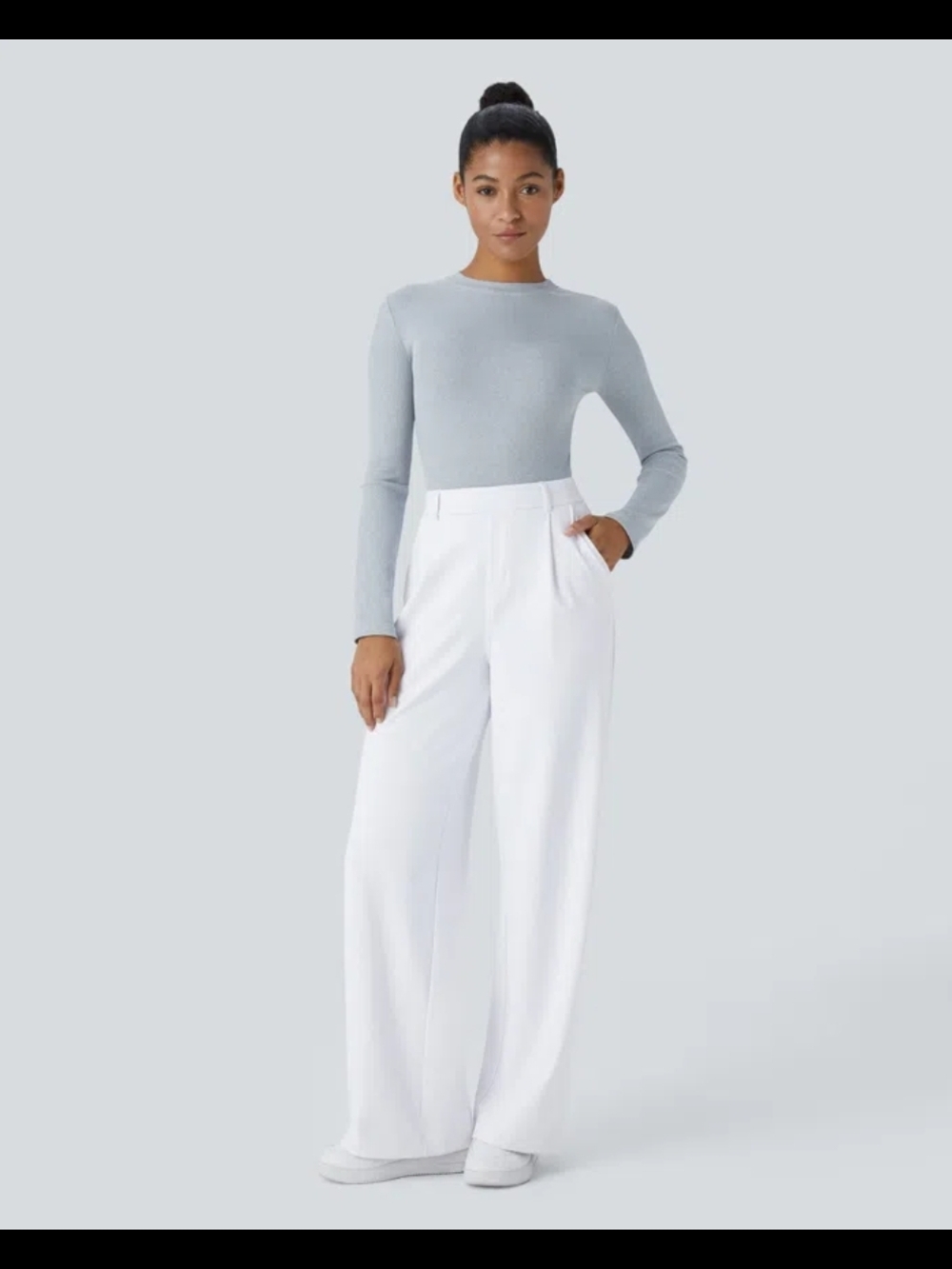 NEW HALARA Flex Daystretch White Straight Leg Work Pants Size Medium